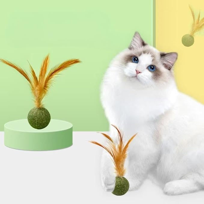 5 Pieces of Catnip Toys Ideal Catnip Ball to Stimulate Cat Exercising and Interacting Toys for Cats