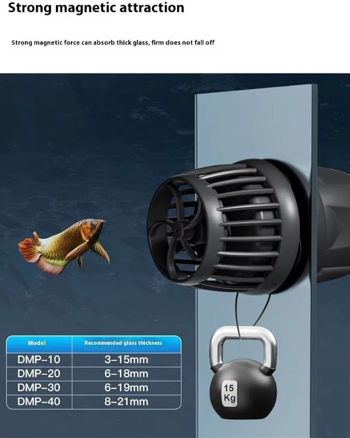 Aquarium Wave Maker Pump (DMP20) – Submersible Circulation Pump for Saltwater Marine Reef Tanks, Bluetooth App Control & Smart Controller