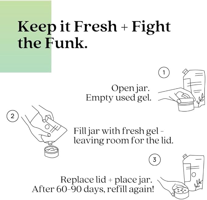 Azuna All-Natural Odor Remover Gel Refill Pouch | Air Purifier with Tea Tree Oil | Plant-Based & Long Lasting | For Pet Odors, Smoke & Strong Odors | Natural Scent, 24 oz