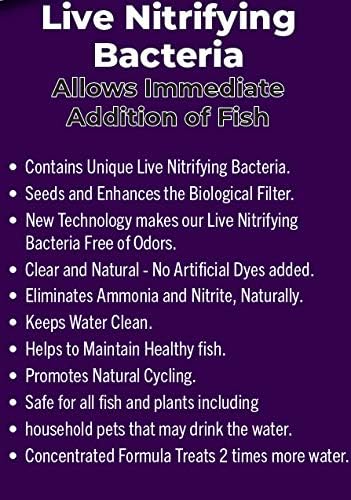 Lifegard Live Nitrifying Bacteria 128 oz for Ponds, Aquariums and Fountains, White (R440572)