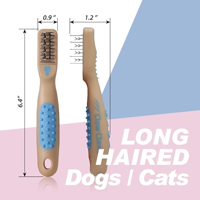 Dog and Cat Grooming Dematting Comb - Knot Remover for Long-Haired and Short-Haired Pets, Ideal for Cats, Dogs, and Rabbits - Durable and Ergonomic Design