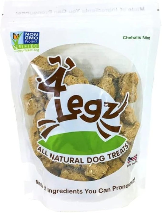 Chehalis Mint Dog Treats – Healthy, Crunchy, Vegan Biscuits with Whole & Real Ingredients – All Natural & USA‐Baked, 7 oz