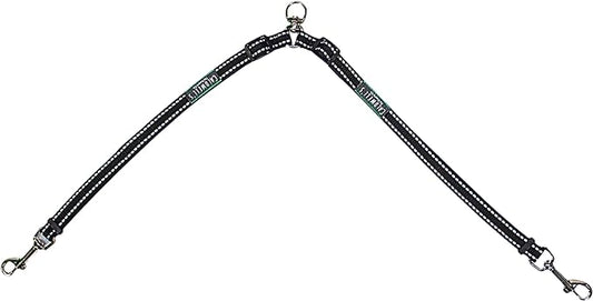 Caldwell's Pet Supply Co. Leash Coupler, Two Dog Leash Splitter to Split Leashes for Walking 2 Dogs, Tangle Free Double Dog Leashes Connector, Adjustable Attachment for Small or Medium Dogs