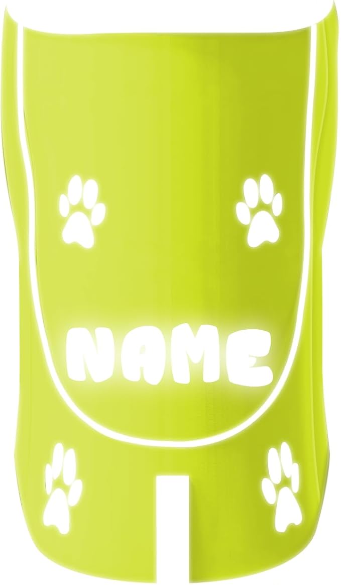 Custom Reflective Dog Vest Personalized High Visibility Reflective Jacket for Your Puppy Hunting Safety Gear with Elastic Strap & Clasp, Comfortable, Perfect for Day and Night Walks!