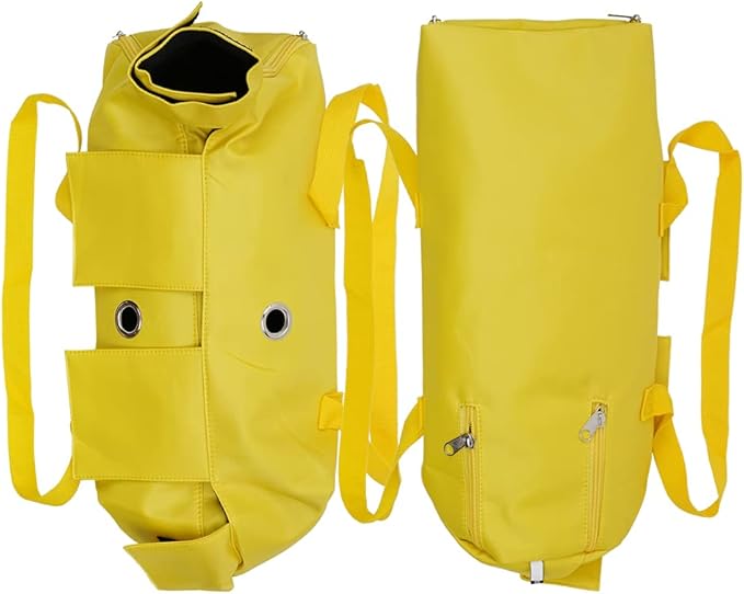 Cat’s Restraint Bag for Claw Care Nail Trimming Anti-Scratching Grooming Bag for Cats Medical Examination(Yellow-m)