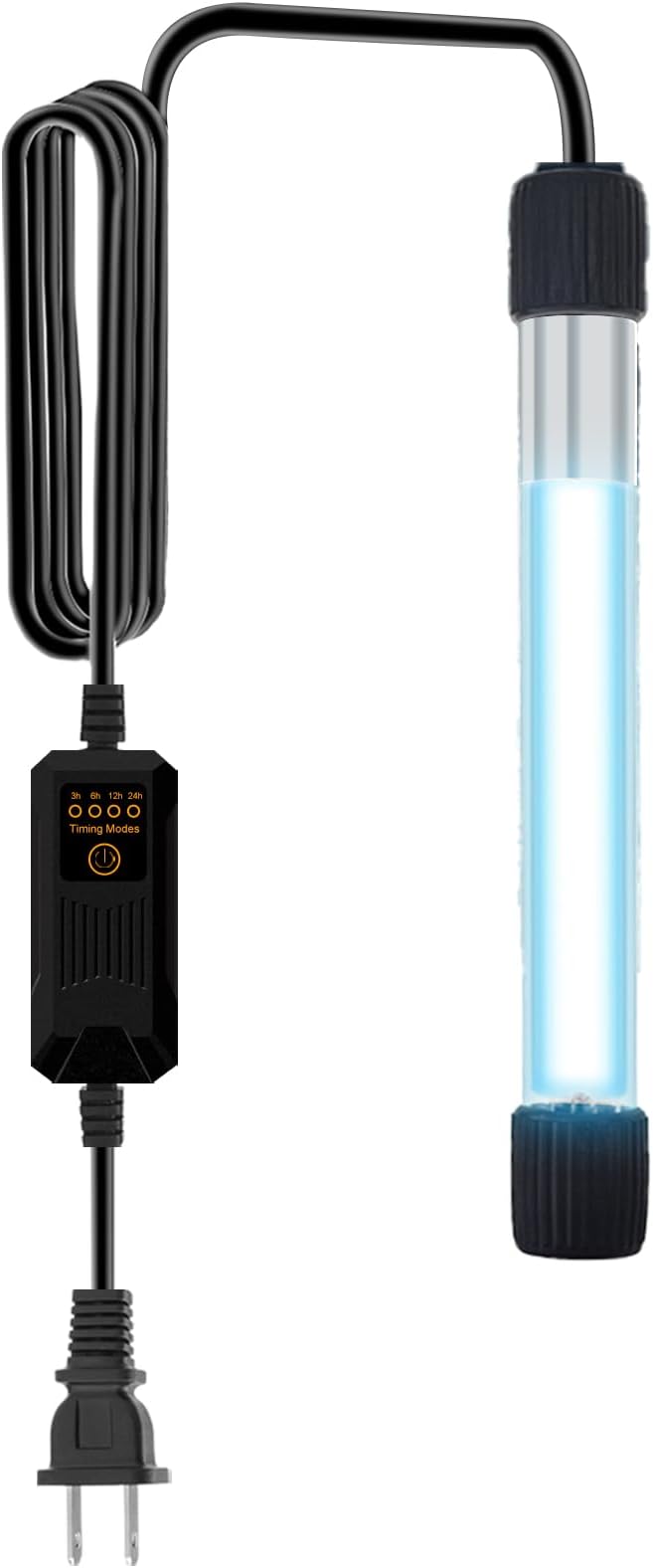 Aquarium U-V Filter Replacement Light Bulb, Fish Tank Filter Replacement Parts, Including 1 x 5W Light Bulb with Timer