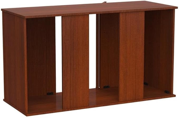 Pemberly Row Engineered Wood 75/90 Gallon Serene Cherry Upright Aquarium Stand
