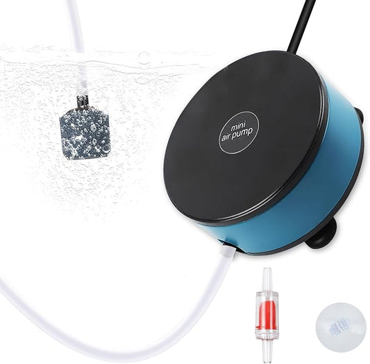 Nano Silent Aquarium Air Pump, Portable USB air Pump with Accessories, Suitable for 1-15 Gallon Fish Tanks, 200ml per Minute