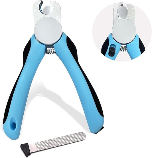 Cat & Dog Nail Clipper and Trimmer with Safety Guard, Avoid Over Cutting Toenail, Equipped with Nail File - Professional Grooming Tool for Pets