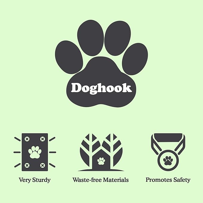 Canine Hitch- Secure Dog Leash Parking Mounted Indoor – Outdoor Wall Hook - Tie Out Stainless Steel Practical Lead Management for Home & Business, Ultimate Strength