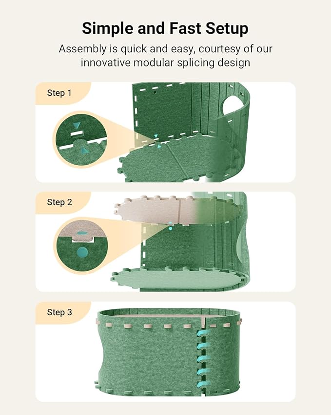 DownyPaws Cat House for Indoor Cats, Cat Bed Cave for Multiple & Large Cats Up to 22 Lbs, Scratch Resistant Peekaboo Cat Caves, Foldable Tunnel Enclosed Bed, PeekaPurr, Forest