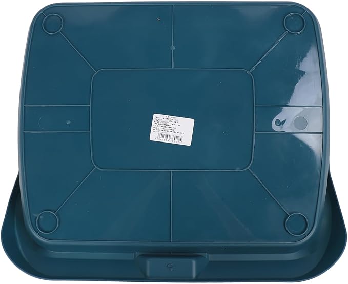 Fabater Dog Potty Toilet Training Tray, Portable Multifunctional Mesh Puppy Training Toilet Pad Holder with Bafflel for Small Dogs Puppies (Peacock Blue)