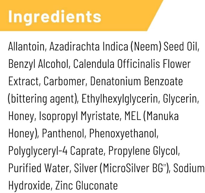 Absorbine Silver Honey Hot Spot & Wound Care Spray Gel 8oz Bottle, Manuka Honey & MicroSilver BG, Medicated for Dogs, Cats, Small Animals