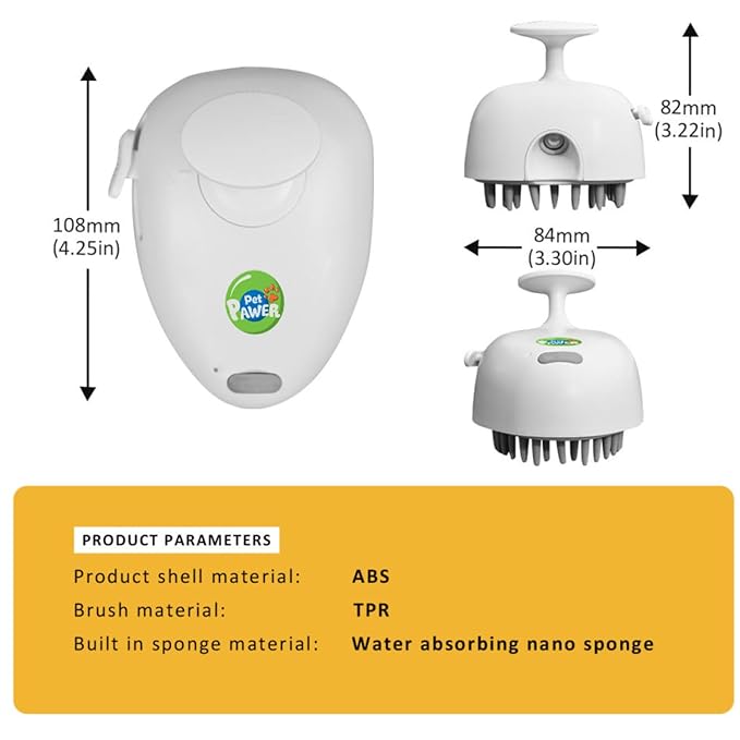 Cat Steam Brush for Shedding, 4 in 1 Rechargeable Steam Brush for Cats and Dogs, Anti-Static, Massage, Cleaning, Shedding & Combing All In One!