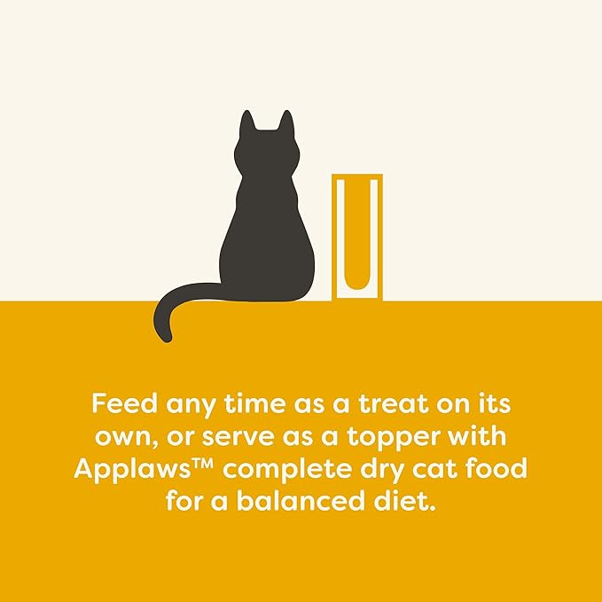 Applaws Lickable Cat Treats, Natural Grain-Free Purée, Limited Ingredient, Chicken Squeeze Up Cat Treats (24 x 0.25 oz Sachets)