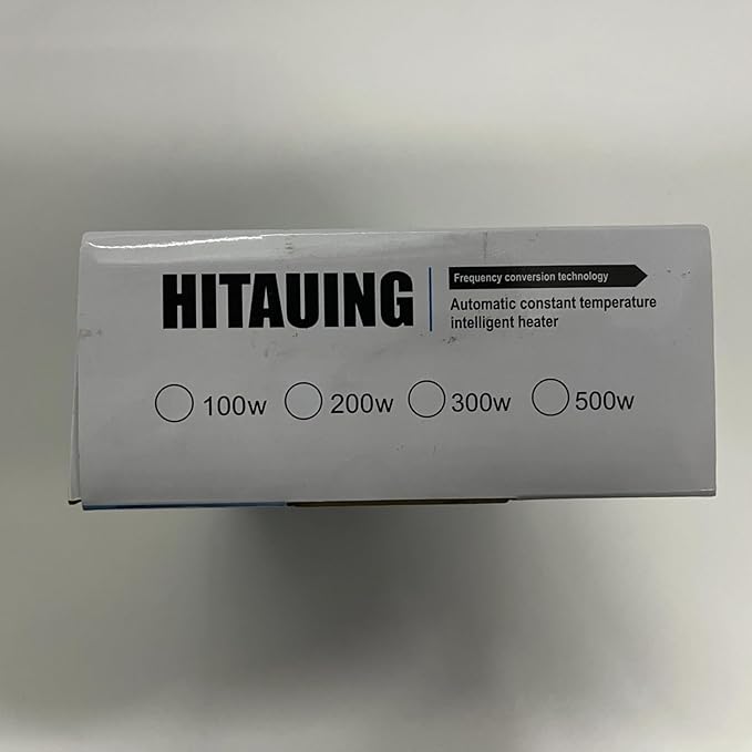 HiTauing Aquarium Heater, 500W Fish Tank Heater with LED Digital Display & 5 Safety Protection, Submersible Aquarium Heater with 2 Suction Cup and 8.2Ft Cord for 75-120 Gallon Fish Tank.