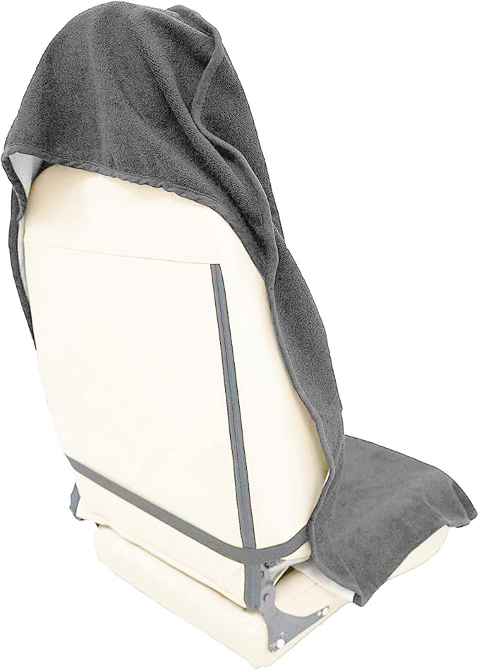 Car Seat Cover Protector Front Seats,for Gym Workout,Running,Swimming,Beach and Hiking,Waterproof Sweat Towel Bucket Seat Covers for Cars SUV Trucks (Grey, 2Pcs)