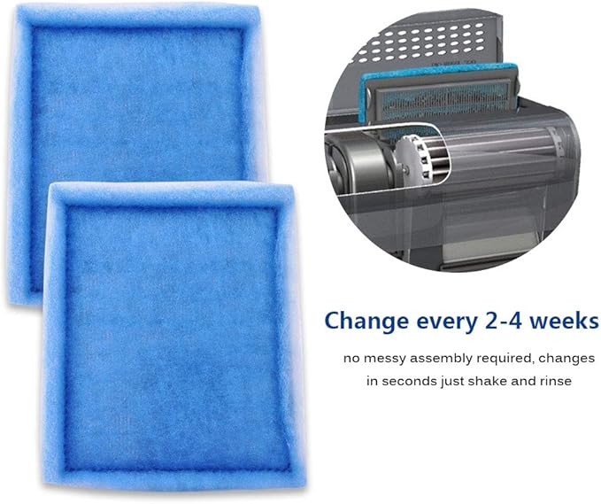 Fish Tank Filters, Aquarium Filter Cartridge Compatible with Rite-Size C & Fit for EZ-Change #3 20-40/30-60 Gallon Fish Tank Power Filter Replacement, 10PACK