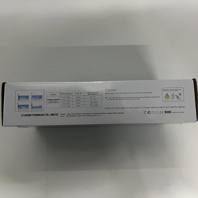 HiTauing Aquarium Heater, 300W Fish Tank Heater with LED Digital Display & 5 Safety Protection, Submersible Aquarium Heater with 2 Suction Cup and 8.2Ft Cord for 40-75 Gallon Fish Tank.