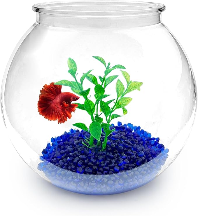 Newpol Mini Plastic Aquarium Starter Kits, Fish Tank (0.8Gallon/ 3L)