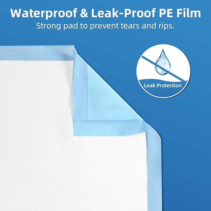 Extra Large Chucks 36"x36" Disposable XXL Heavy Duty Absorbent Elderly Adults Incontinence Bed Pads,Waterproof Thicken Puppy Pee Pad,Changing Underpads for Women and Baby[25 Pads]