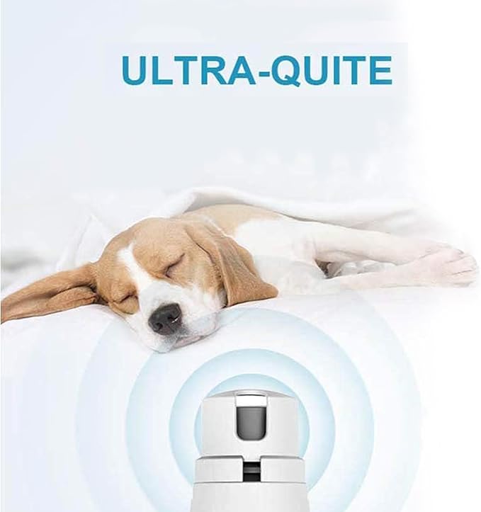 Dog Nail Grinder by Pet Republique - 2 Speed Electric Rechargeable Nail Grinder - Gentle, Quiet, Low, Painless Nail Trimmer - Multi-Setting Grinder for Any Small or Medium Dog, Cat, and Pet Claw