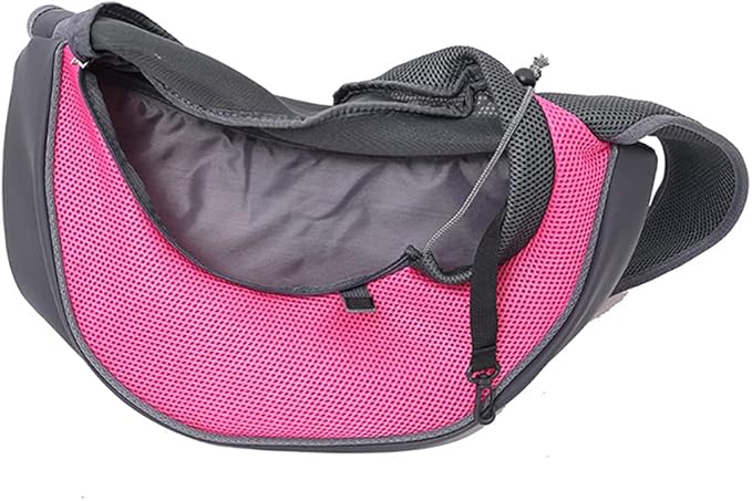 Love Dream Pet Dog Sling Carrier, Breathable Mesh Portable Travel Safe Pet Sling Shoulder Bag Carrier with Adjustable Non-Slip Shoulder Strap for Small Dogs Cats Puppy