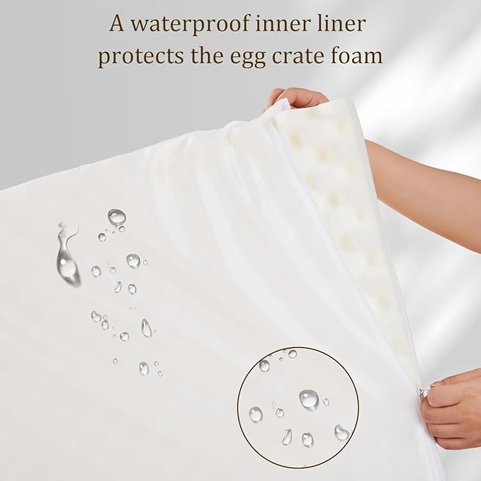 Bedfolks Orthopedic Dog Bed XXL, Waterproof Dog Sofa Bed for Giant Dogs, Egg Foam Pet Couch Bed with Removable Washable Cover and Nonslip Bottom, Dark Grey