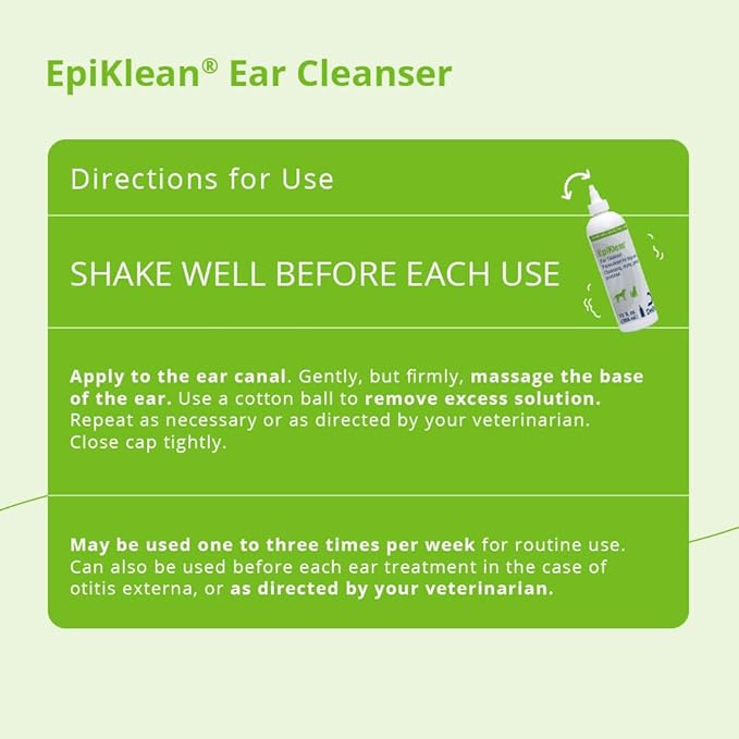 EpiKlean Ear Cleanser for Dogs and Cats, 12 oz