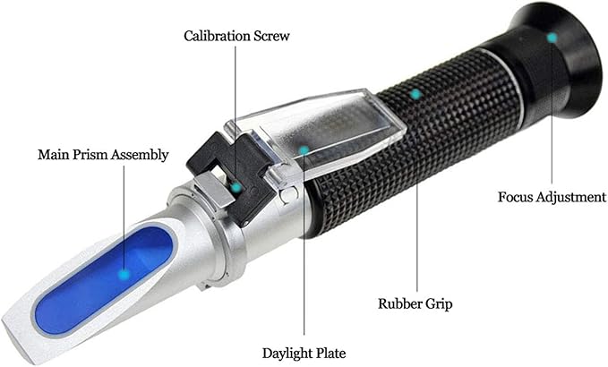 Salinity Refractometer for Seawater and Marine Fishkeeping Aquarium 0-100 PPT with Automatic Temperature Compensation