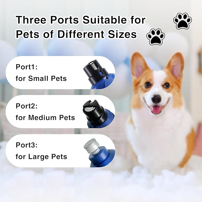 Dog Nail Grinder Quiet: Silent Grind Pro Dog Nail Trimmers - Cat Nail Clippers for Indoor Cats - Dog Nail Trimmers for Large Medium Small Dogs and Cats