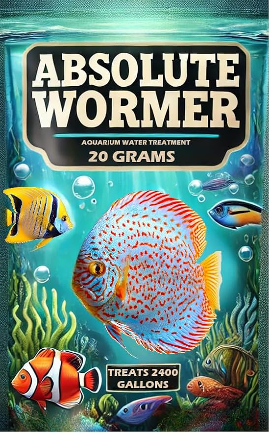 Plus - Freshwater and Saltwater Aquarium Powder Treatment. for Aquariums with Worms and Flukes. (40G - Treats 4800 GALLONS)