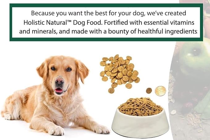 Bench & Field Holistic Natural Adult Dry Dog Food, Chicken Meal and Brown Rice Recipe 12 lb Bag (Pack of 2)