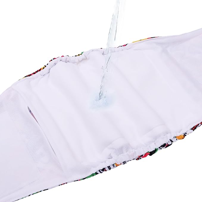 CuteBone Dog Diapers Male Washable Belly Band for Male Dogs Wraps Black 3pcs a Pack DM55L