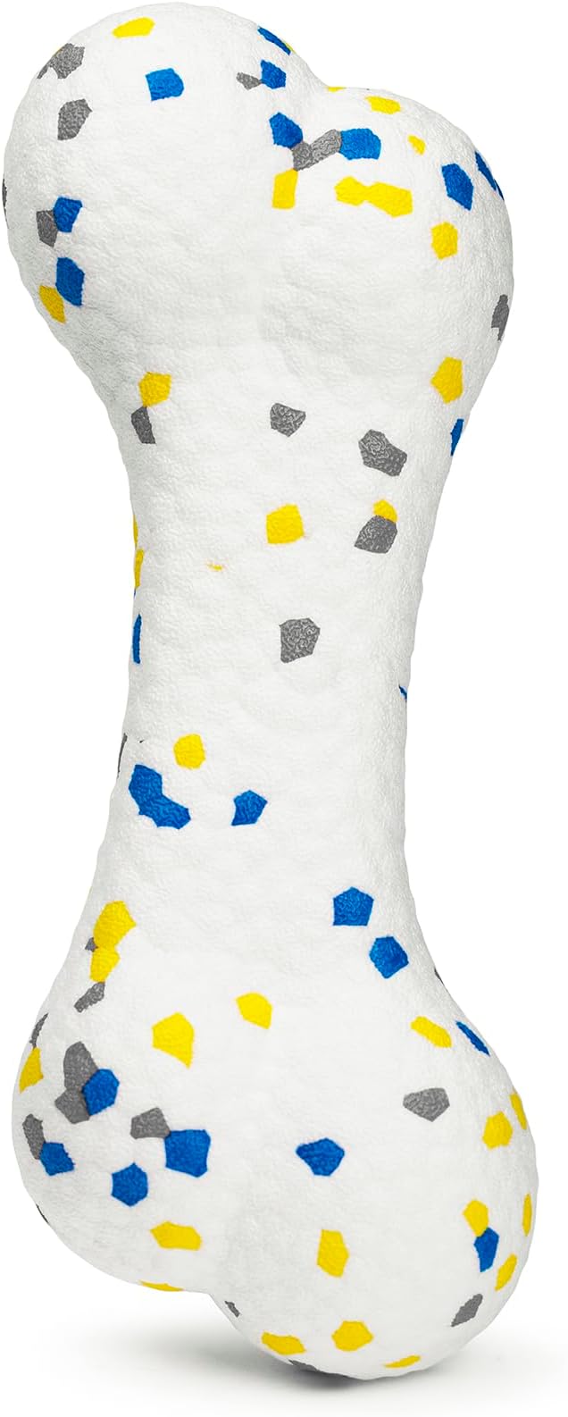 7.28" Indestructible Large Bone Balls for Aggressive Chewers Durable Stick Bouncy Interactive Chew Toy for Dogs Fetch Game Lightweight Floating Outdoor Training, White