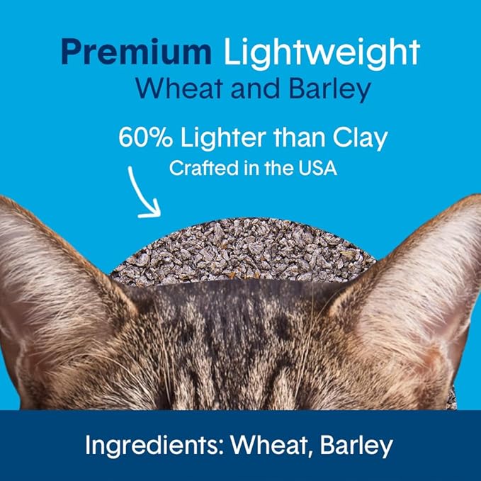 Boxie® Unscented 30 Day Natural Odor Control Cat Litter, 16.5lb Lightweight Plant Based Kitty Litter