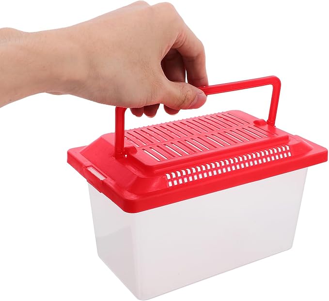 FRCOLOR 2pcs plastic turtle fish tank turtle aquarium acrylic reptile cage amphibians habitat clear reptile breed container gecko habitat glass container Turtle Tank household breeding box