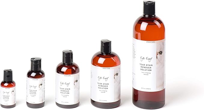 Eye Envy Tear Stain Remover Solution for Cats. 100% Natural, Safe. Treats The Cause of Stains. Recommended by Breeders, Vets, Groomers. Remove Eye Stains from Persians and Exotics. 32 oz. Made in USA