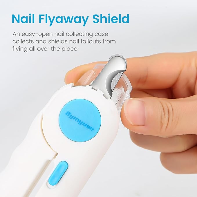 Cat Dog Pet Nail Clippers with Light, Llluminates Cat Dog Nails or Bloodline,Safety Pet Nail Clipper for Dogs, Cats, Rabbits Sharp No Nail Splitting