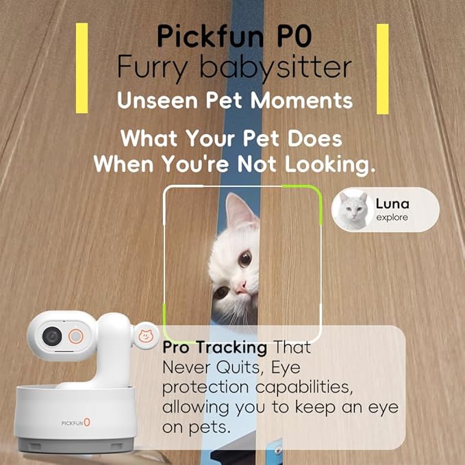 AI Dog Camera, Smart Security Camera Indoor with Phone App [Pet Recognition, Daily Activity Analysis & Motion Tracking] Cat Cam 5MP HD, 360° View, 2-Way Audio, Night Vision, 5G WiFi