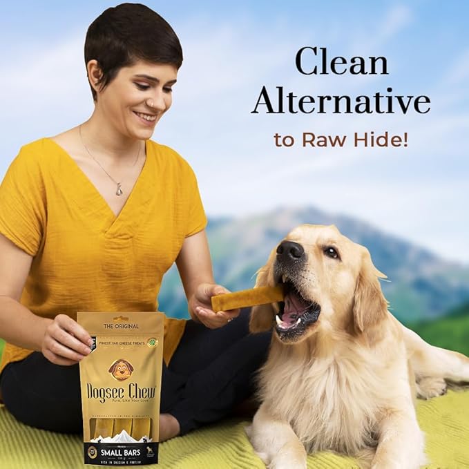 Dogsee Original Himalayan Yak Cheese Dog Chews (Small - 3 Bars) | Fights Plaque and Tartar| Yak Chews for Small Dogs | Rawhide Free | Easily Digestible Dog Treats