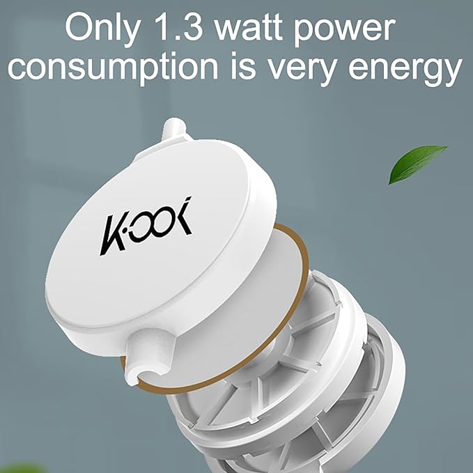 Mini Air Pump for Aquarium, Quiet Air Bubbler with Air Stone Air Tubing Clip, Oxygen Aerator for 1-15 Gallon Fish Tank, 1.3 Watt, 450 ML/min