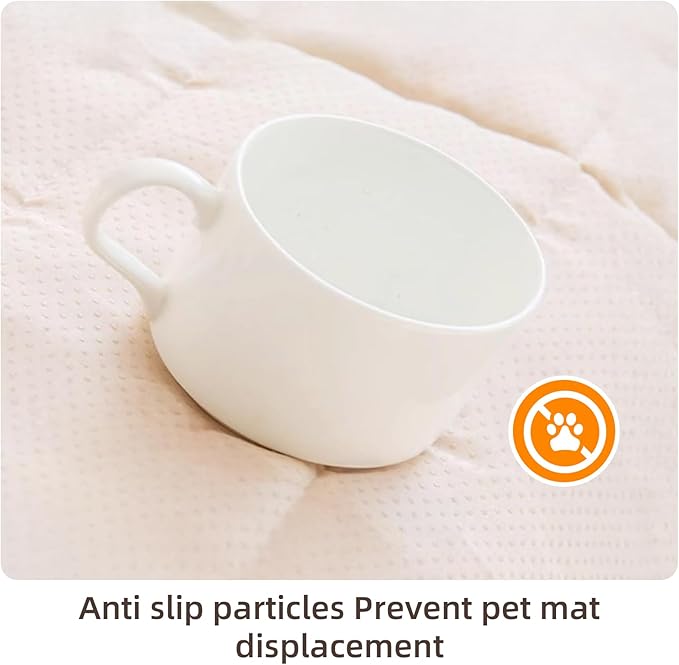 Dog Bed Mat for Car Back Seat Extenders, Washable Non-Slip Travel Cover for Back Seat - 24.8"x54", Brown