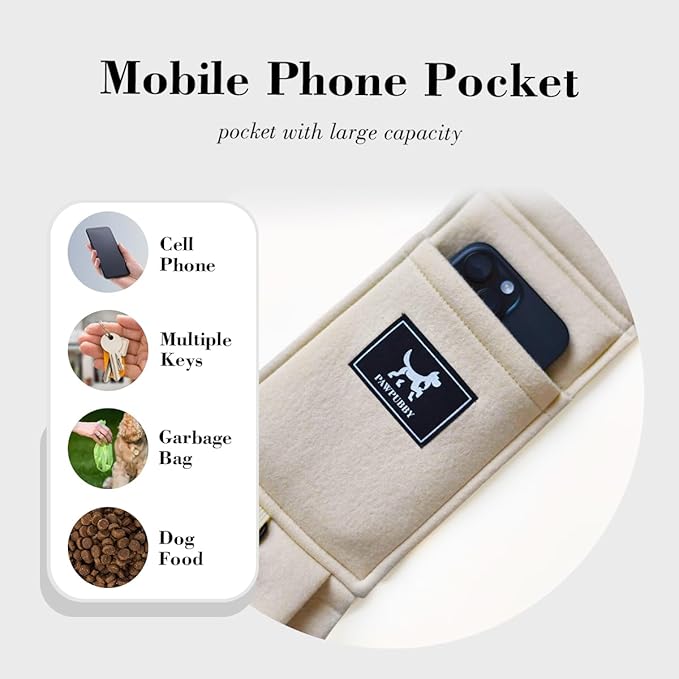 Dog & Cat Carrier Sling, Adjustable Soft Padded Shoulder Puppy Carrier, Hands-Free Dog Carrier Bag with Double Safety Buckles Premium Material for Outdoor Travel (Apricot, L)