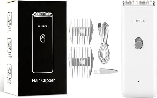 Dog Clippers,Quiet Washable USB Rechargeable Cordless Dog Grooming Kit,Electric Pets Hair Trimmers Shaver Shears for Dogs and Cats White