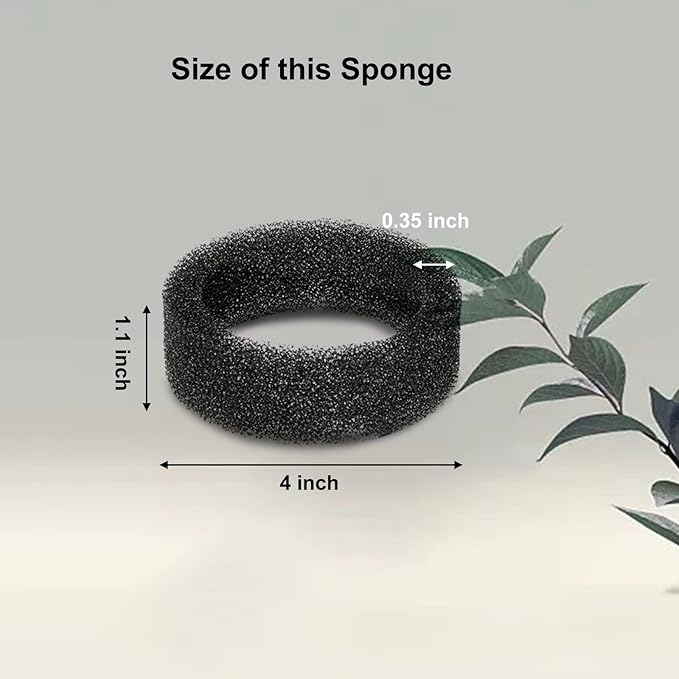 8 Pack Round Sponges Foam Filters, Petilog Cat Water Fountain Filters, Pet Fountain Filter Replacement