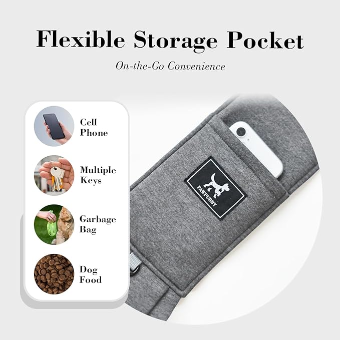 Dog & Cat Carrier Sling, Adjustable Soft Padded Shoulder Puppy Carrier, Hands-Free Dog Carrier Bag with Double Safety Buckles Premium Material for Outdoor Travel (Dark Gray, L)