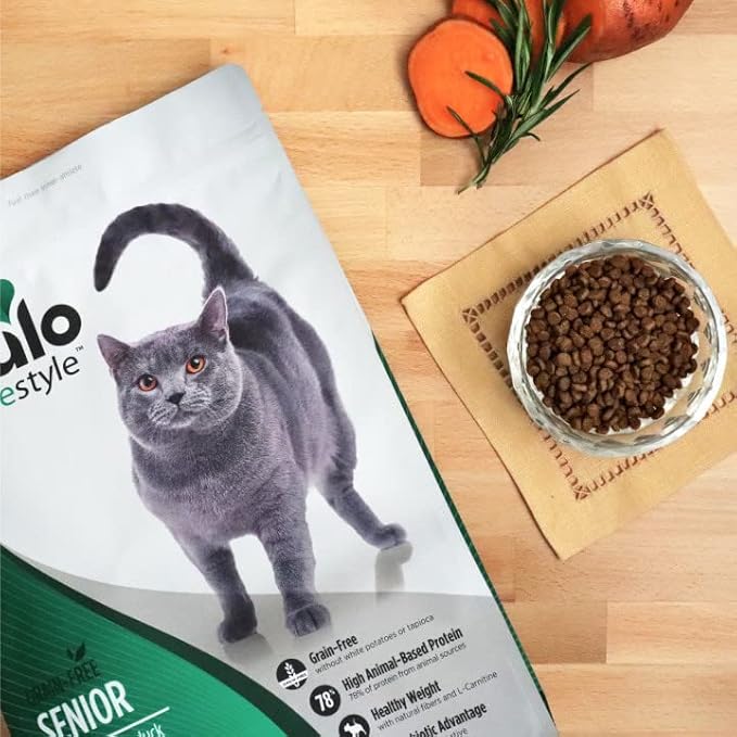 Nulo Freestyle High Protein Senior Cat Food, Alaska Pollock & Sweet Potato Recipe - Natural Grain-Free Dry Cat Food for Seniors with L-carnitine, Omega Fatty Acids, & Probiotics, 14 lb Bag