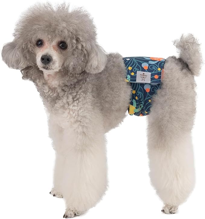 CuteBone Dog Diapers Male Washable Belly Band for Male Dogs Wraps 3pcs a Pack DM28XS