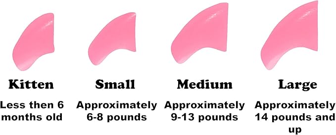 40 Pack Soft Nail Caps for Cat Claws Soft Pink Kitten